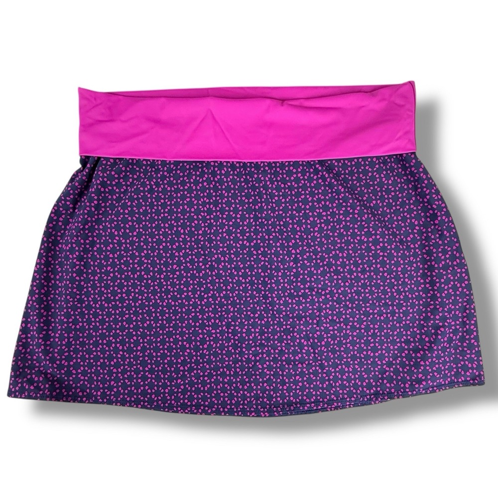 Title Nine Geometric Fold Over Waist Golf Athletic Skirt Womens Large Pickleball